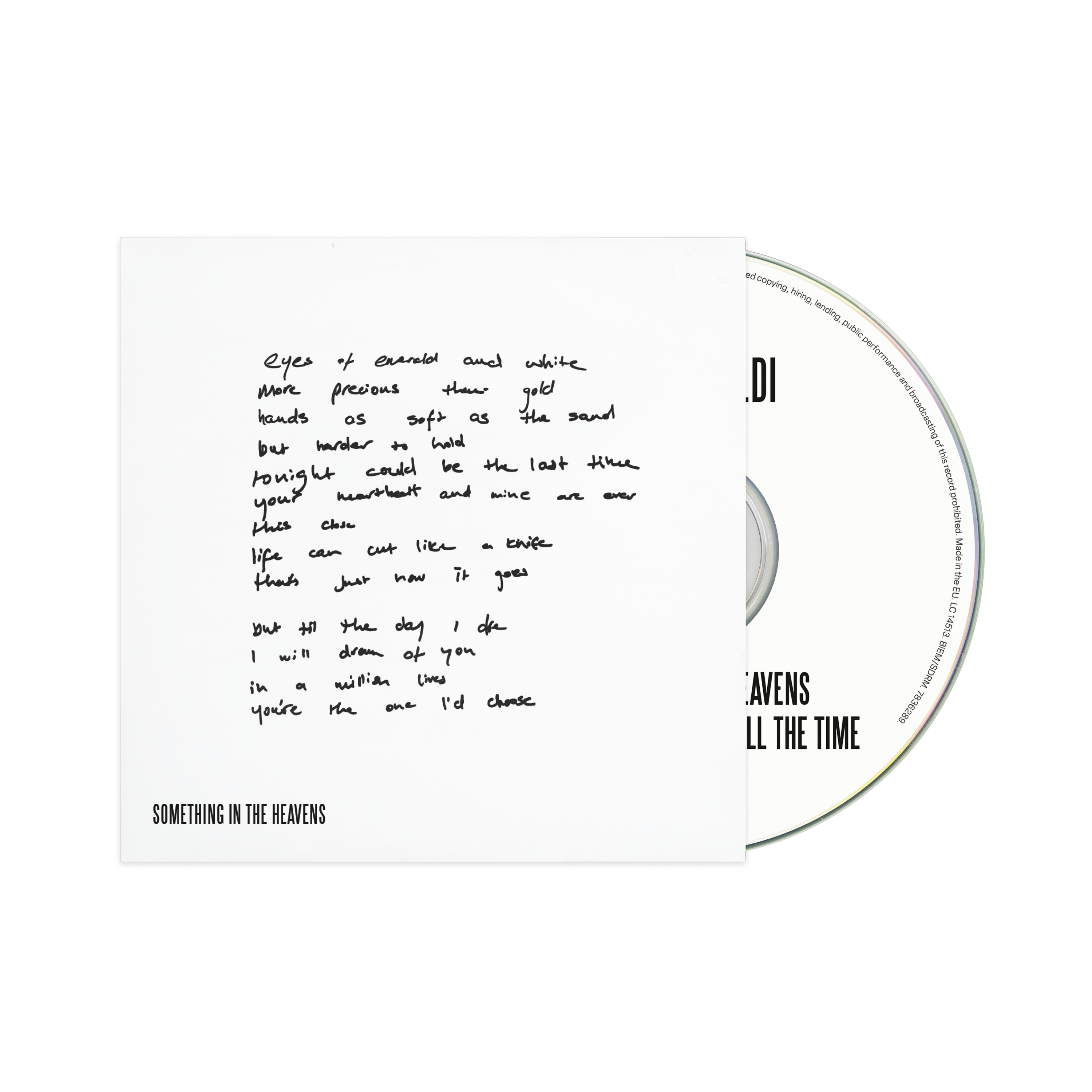Lewis Capaldi - Something In The Heavens (Lyrics CD)
